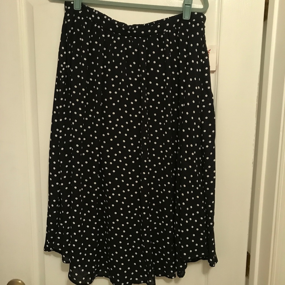 Black Polka Dot Skirt